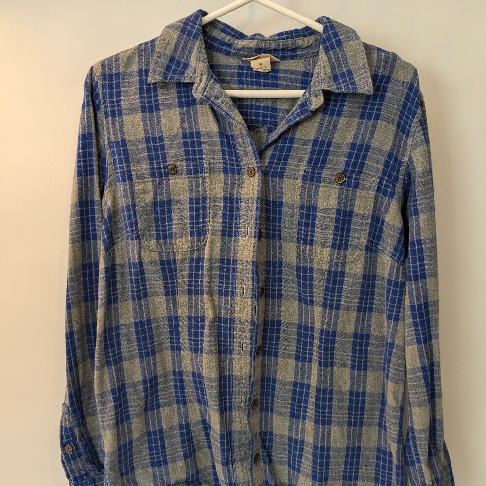 Duluth Trading Co Women's Free Swingin' Flannel Shirt - M